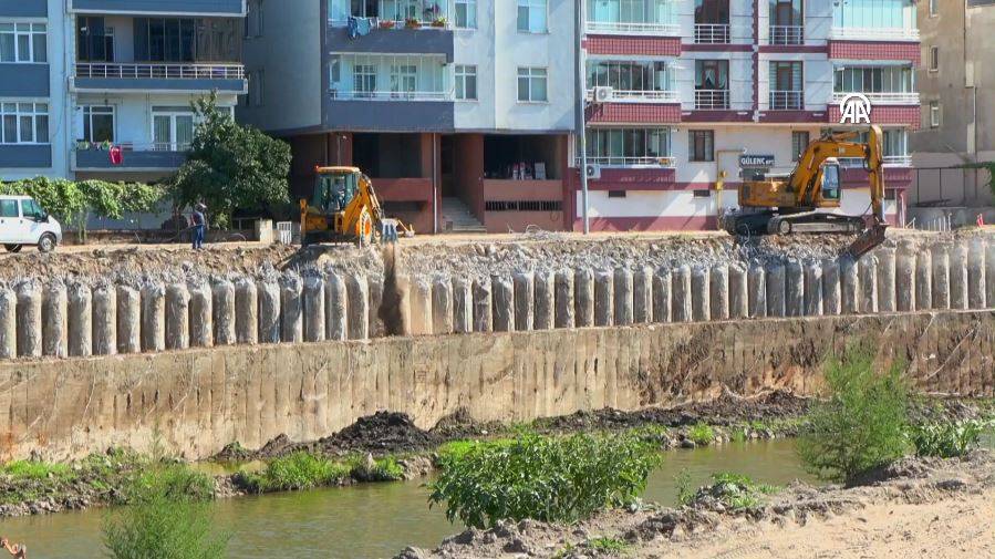 Terme Çayı'nın yatağı 30 metre genişletiliyor. Taşkınlarla gündeme gelmişti 6